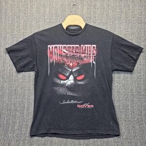 Monster Mile Dover Speedway NASCAR T-Shirt Men's Large Y2K Faded Black Graphic